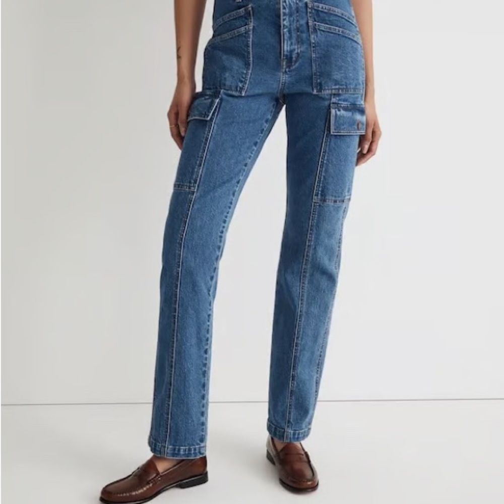 Madewell ‘90s Women's Straight Leg Utility Blue Jeans